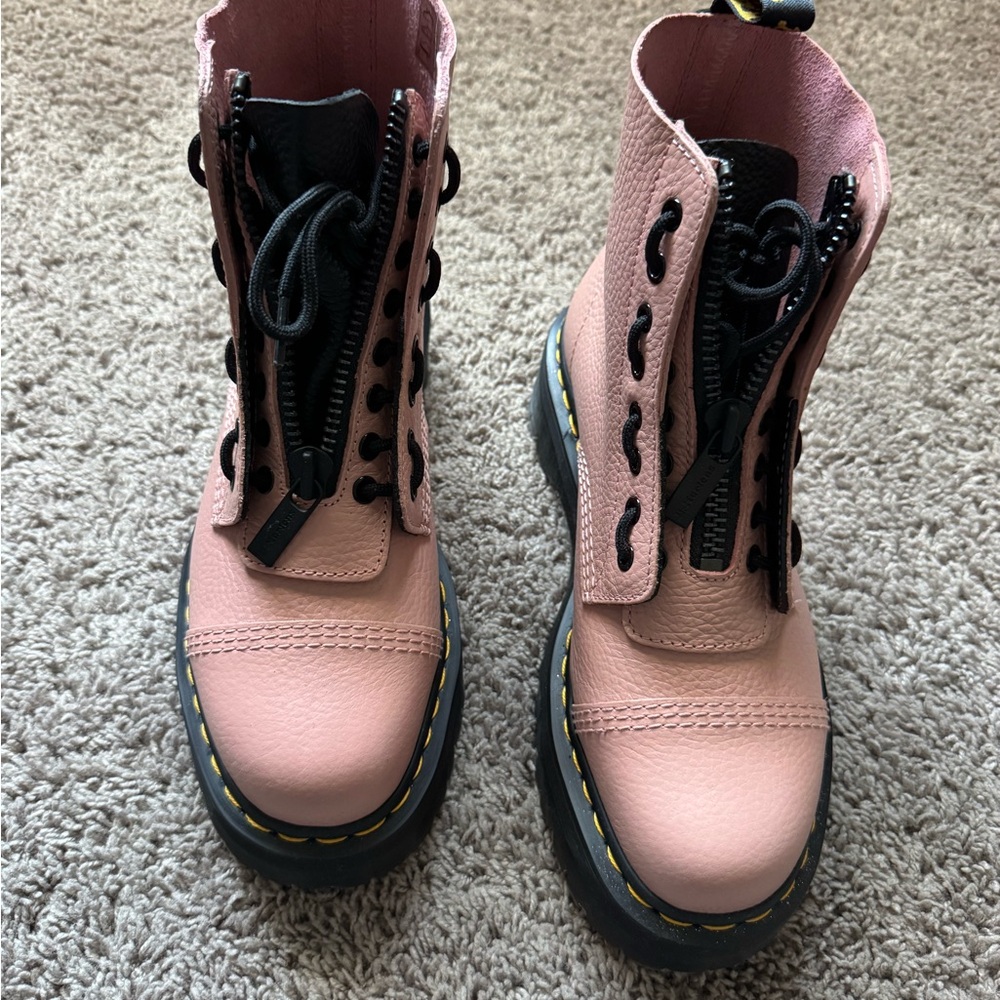 Dr. Martens Pink Combat Boots